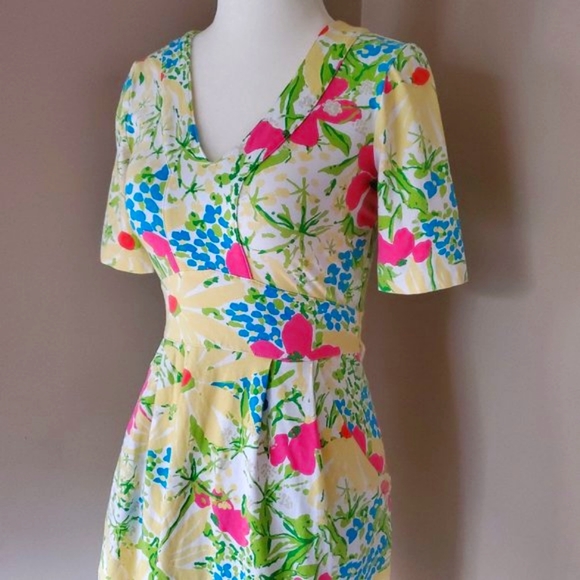 Lilly Pulitzer Dress in Blue Eyed Girl Print Size XS - Picture 5 of 16
